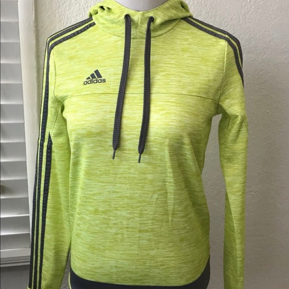 SOLD!!Adidas sweatshirt and sweatpants set neon